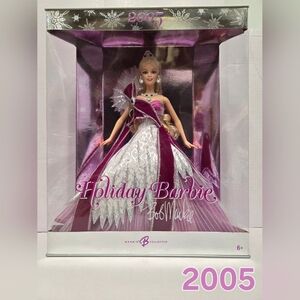 Barbie Holiday Doll in Pink and Silver Gown 2005